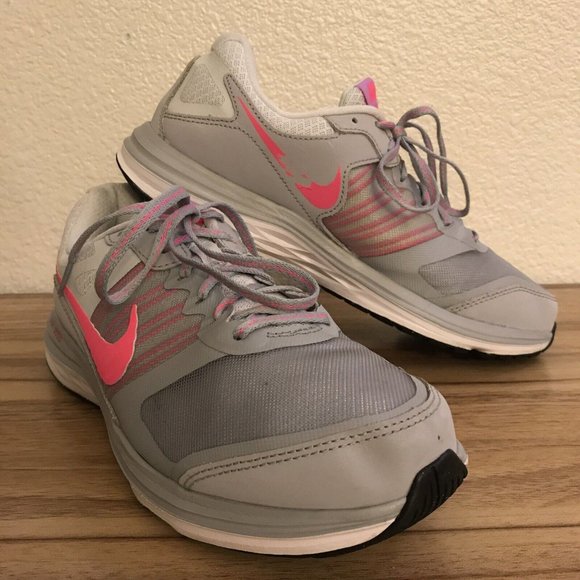 Nike Shoes - Women’s Size 10 - Nike Dual Fusion X Grey Pink Running Jogging Shoe Sneakers.